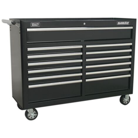 Sealey Rollcab 13 Drawer with Ball-Bearing Slides - Black AP5213TB