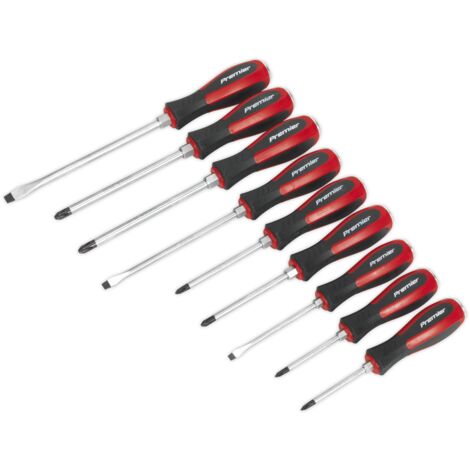 Sealey AK4934 Premier Hammer-Thru Screwdriver Set 9pc