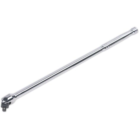 Sealey Breaker Bar 450mm 3/8""Sq Drive Slim Style Handle Chrome AK729
