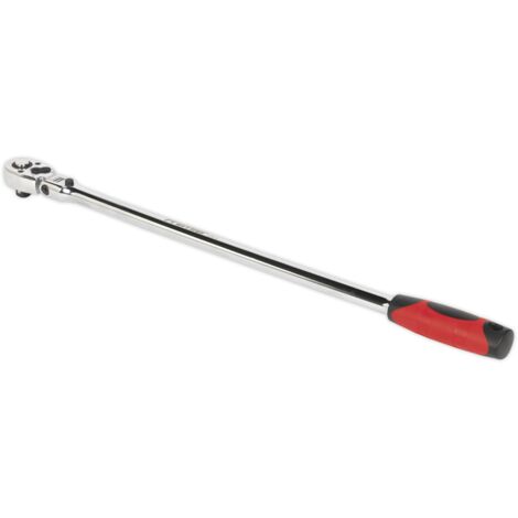 Sealey AK6698 Premier Extra-Long Flexi-Head Ratchet Wrench 1/2"Sq Drive 600mm