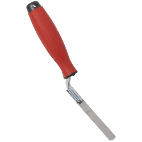 Sealey T0309 Stainless Steel Edging Trowel with Rubber Handle 12mm (1/3)