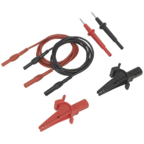 Sealey TATL Automotive Test Lead & Crocodile Clip Set 6pc (1/5)