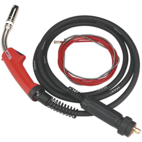 Sealey MIG Torch with 3m Euro Connector MB25 MIG/T25