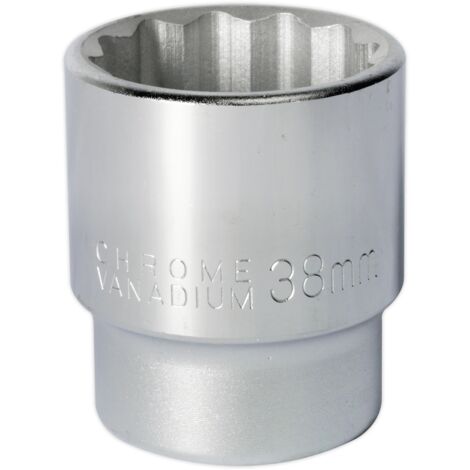 Sealey 38mm 3/4""Sq Drive Standard WallDrive Socket 12pt Chrome S34/38