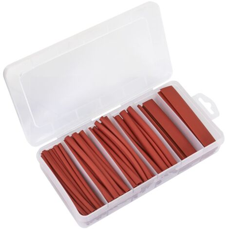 Sealey HST100R Heat Shrink Tubing Assortment 100mm 95pc - Red