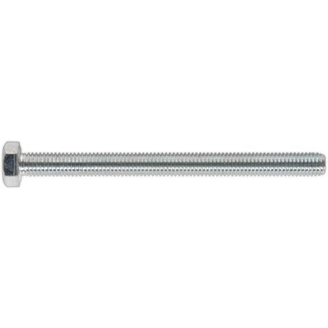 Sealey 8.8 Zinc Plated HT Setscrew M8 x 100mm, DIN 933 - Pack of 25 SS8100