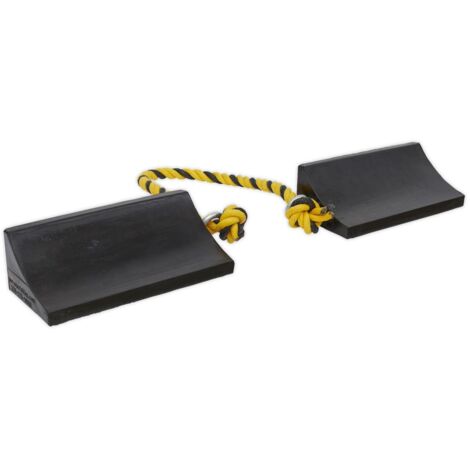 Sealey WC16 Rubber Wheel Chocks Heavy-Duty - Pair (1/4)