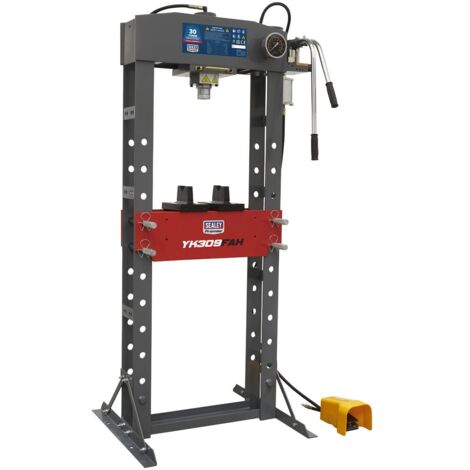 Sealey Premier Heavy-Duty Air/Hydraulic Floor Type Press with Foot Pedal 30 Tonne YK309FAH