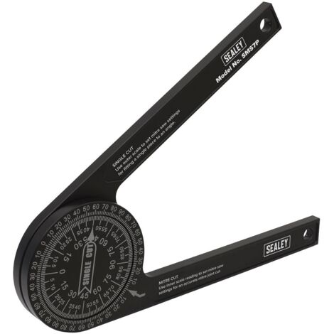 Sealey Aluminium Mitre Saw Protractor SMS7P
