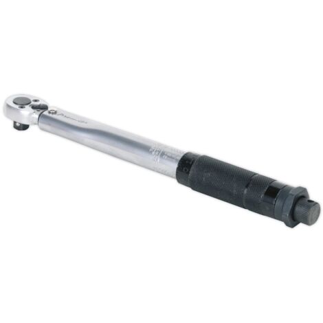Sealey Premier Calibrated Micrometer Style Torque Wrench 3/8""Sq Drive 2-24Nm STW1012