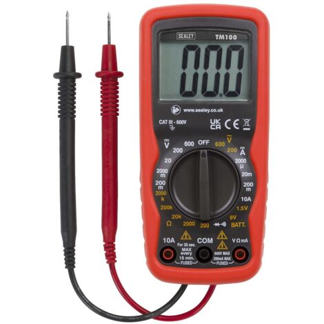 Sealey 6-Function Professional Digital Multimeter TM100