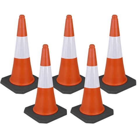 Sealey TFC05 Traffic Cone 75cm - Pack of 5