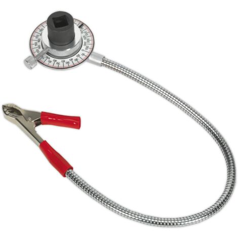 Sealey Angular Torque Gauge 1/2""D Clip-On Steel Dial Rotating Index Line VS431