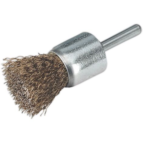 Sealey VS1803 Flat Top Crimped Wire Decarbonising Brush 25mm (1/2)