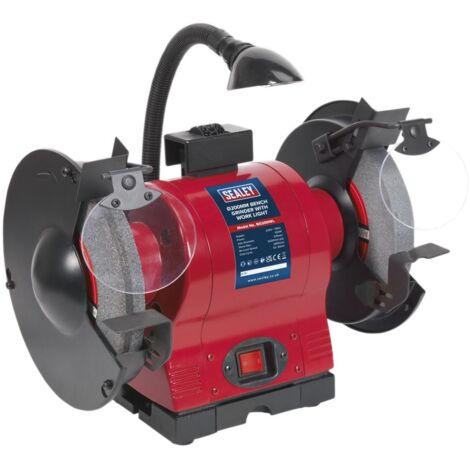 Sealey 200mm Bench Grinder with Worklight 550W/230V BG200WL