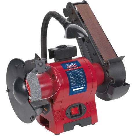 Sealey 150mm Bench Grinder with 50mm Belt Sander & Worklight 250W/230V BG150BS
