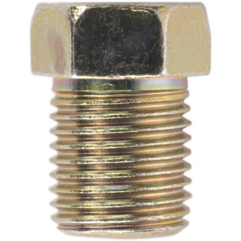 Sealey Brake Pipe Nut M10 x 1mm Full Thread Male Pack of 25 BN10100FT