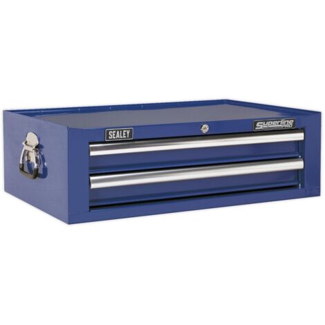 Sealey Mid-Box 2 Drawer with Ball-Bearing Slides - Blue AP26029TC