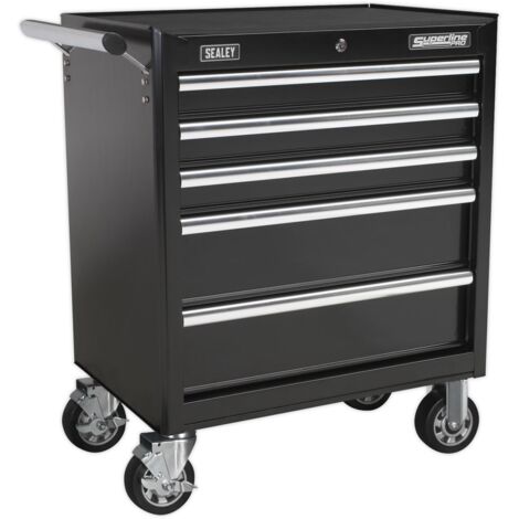 Sealey Rollcab 5 Drawer with Ball-Bearing Slides - Black AP33459B