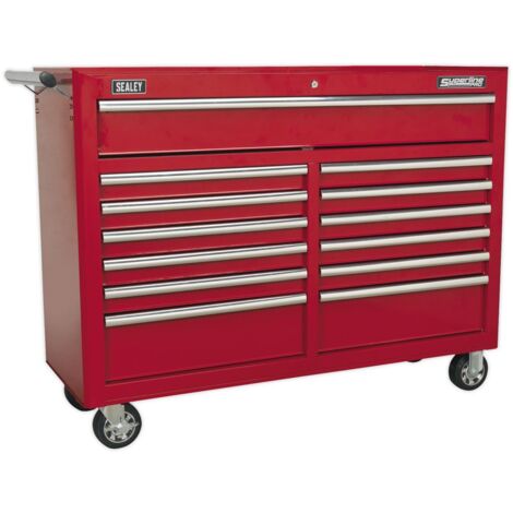 Sealey Rollcab 13 Drawer with Ball-Bearing Slides - Red AP5213T