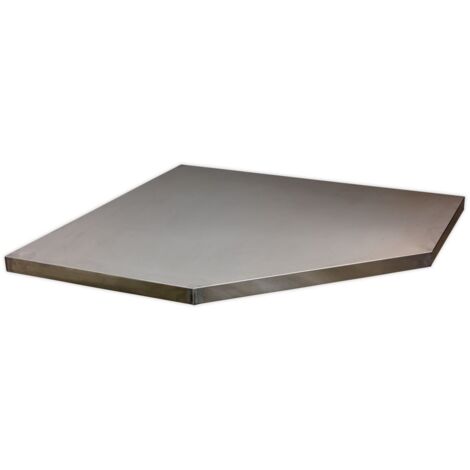 Sealey Stainless Steel Worktop for Modular Corner Cabinet 865mm APMS60SS
