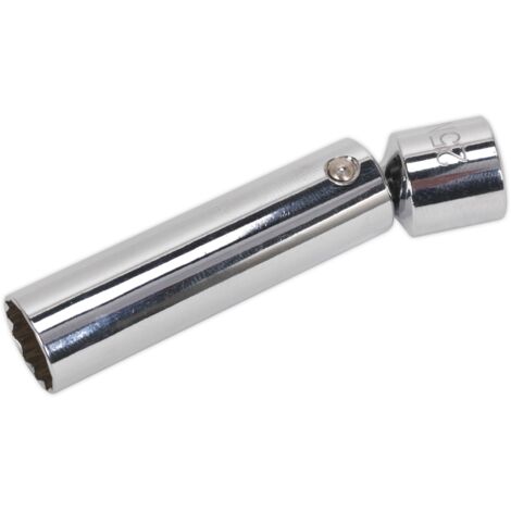 Sealey Spark Plug Socket with Universal Joint 3/8""Sq Drive 12-Point 14mm AK6569