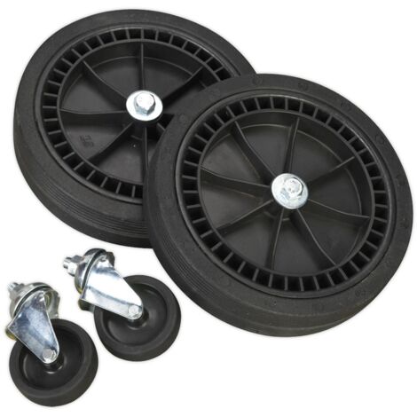 Sealey Wheel Kit for Fixed Compressors 2 Castors 2 Fixed COMPKIT5