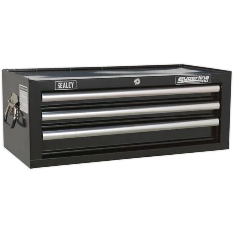 Sealey Mid-Box 3 Drawer with Ball-Bearing Slides - Black AP33339B