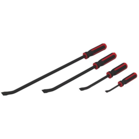 Sealey Premier Heavy-Duty Angled Pry Bar Set with Hammer Cap 4pc AK9105