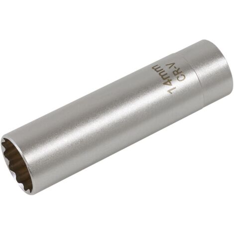 Sealey Spark Plug Socket with Magnetic Retainer 3/8""Sq Drive 12-Point 14mm AK6568 (1/2)