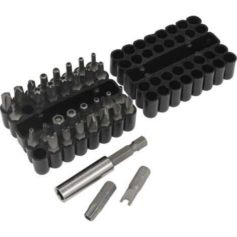 Sealey Premier Power Tool Security Bit & Magnetic Adaptor Set 33pc AK614