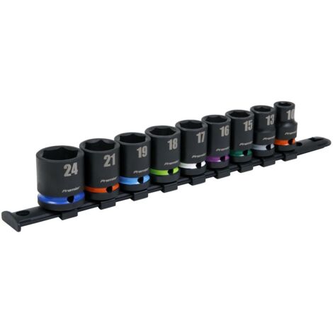 Sealey Premier Impact Socket Set 1/2""Sq Drive 9pc AK5618M
