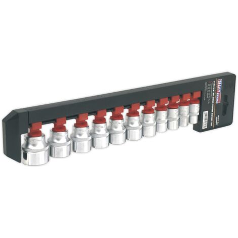 Sealey Premier Total Drive® Socket Set 3/8""Sq Drive 11pc AK69911