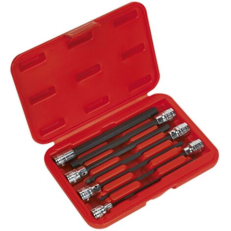 Sealey Premier Hex Socket Bit Set 3/8""Sq Drive 7pc AK62255