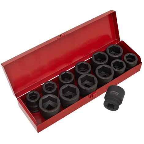 Sealey Premier Metric/Imperial Impact Socket Set 3/4""Sq Drive 13pc AK686