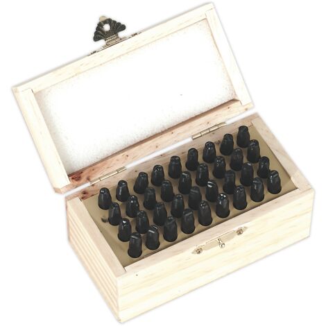 Sealey Letter & Number Punch Set 4mm 36pc AK9296