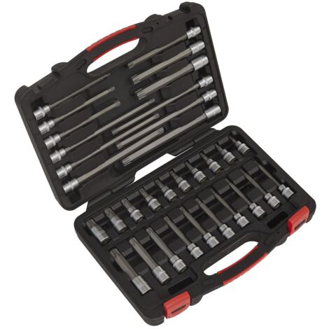Sealey Premier Platinum TRX-Star Socket Bit Set 3/8""Sq Drive 32pc AK89001