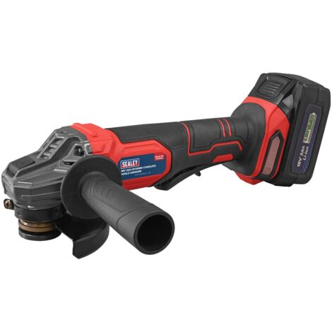 Sealey CP401LI 115mm Cordless Angle Grinder 18V 3Ah - Red (1/5)
