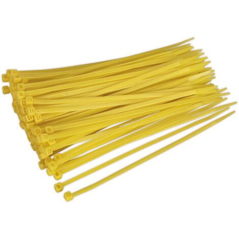 Sealey Cable Tie 200 x 4.4mm Yellow Pack of 100 CT20048P100Y