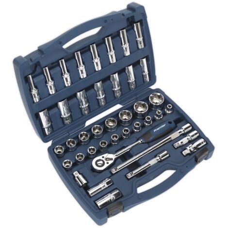 Sealey Premier Socket Set 1/2""Sq Drive 41pc AK8993