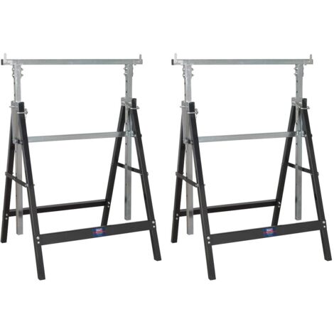 Sealey Fold Down Telescopic Trestle - 200kg Capacity - Pair FDT32