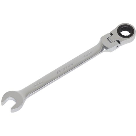 Sealey FHRCW10 Premier Flexi-Head Ratchet Combination Spanner 10mm (1/2)