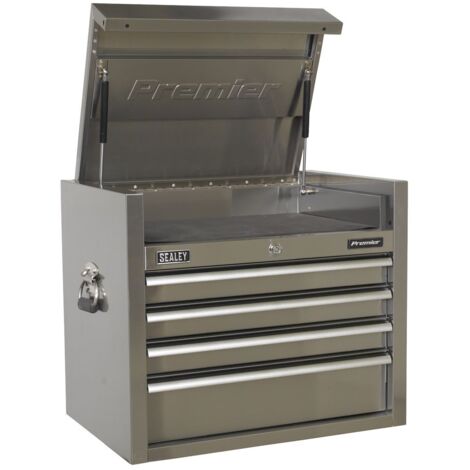Sealey Topchest 4 Drawer 675mm Stainless Steel Heavy-Duty PTB66004SS