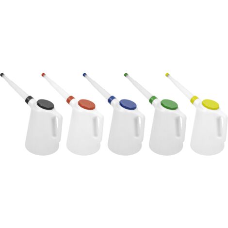 Sealey Oil Containers with Lid & Flexible Spout 5L - Set of 5 JDL5SET