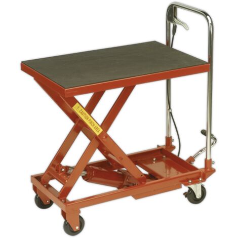 Sealey Hydraulic Scissor Lift Platform Table 150kg Capacity HPT150