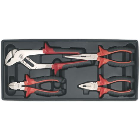 Sealey TBT02 Premier Pliers Set with Tool Tray 4pc