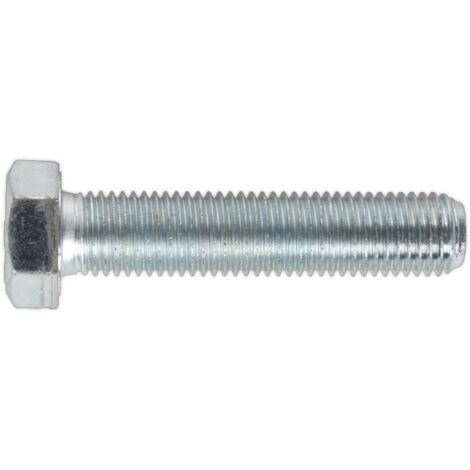 Sealey 8.8 Zinc Plated HT Setscrew M16 x 75mm, DIN 933 - Pack of 10 SS1675