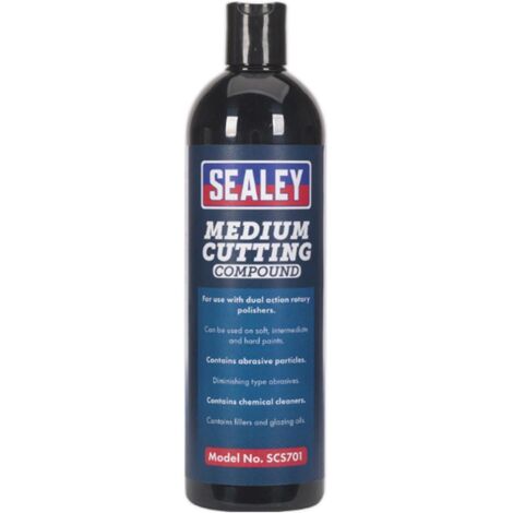 Sealey Car Polish Cutting Rubbing Compound MEDIUM Paint Buffing Detailing SCS701