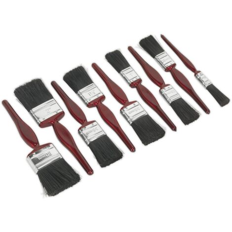 Sealey Pure Bristle Paint Brush Set 9pc SPBS9