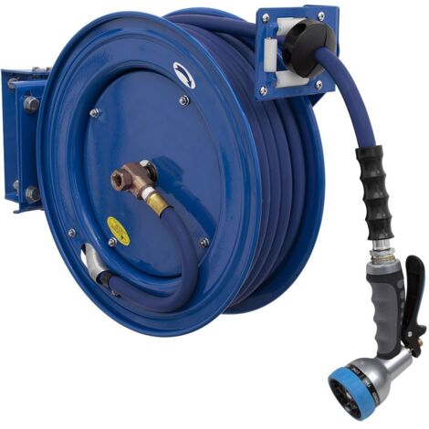Sealey Heavy-Duty Retractable Water Hose Reel 15m 13mm ID Rubber Hose WHR1512